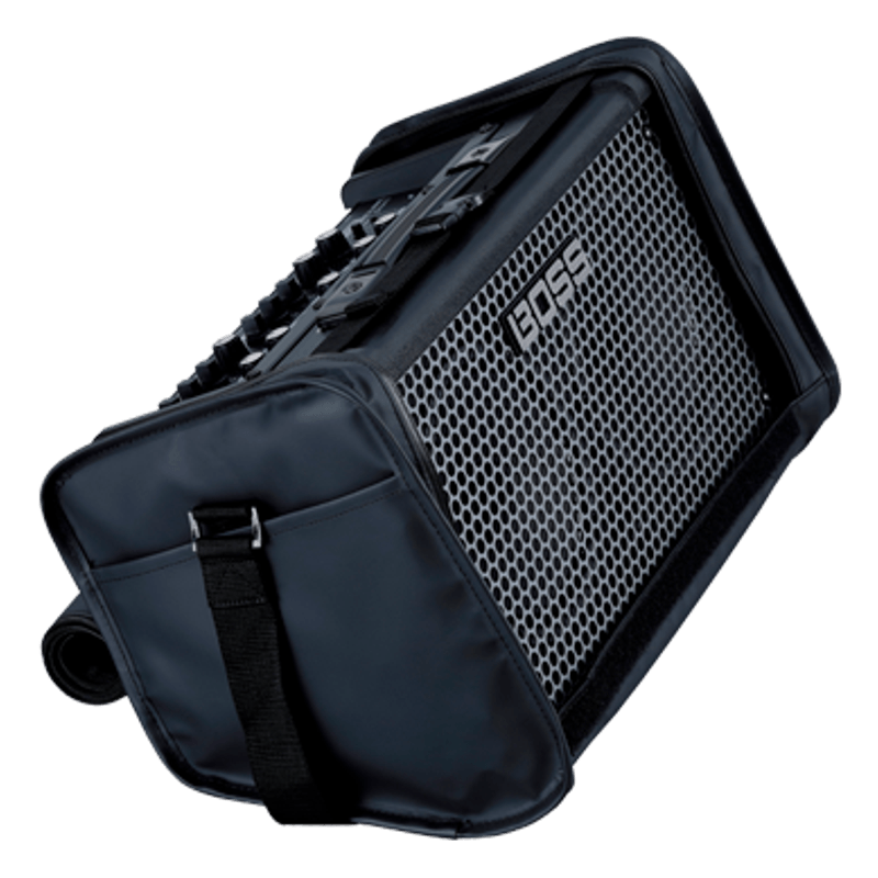 Amplificador BOSS estéreo a pilhas Amplificador BOSS estéreo a pilhas