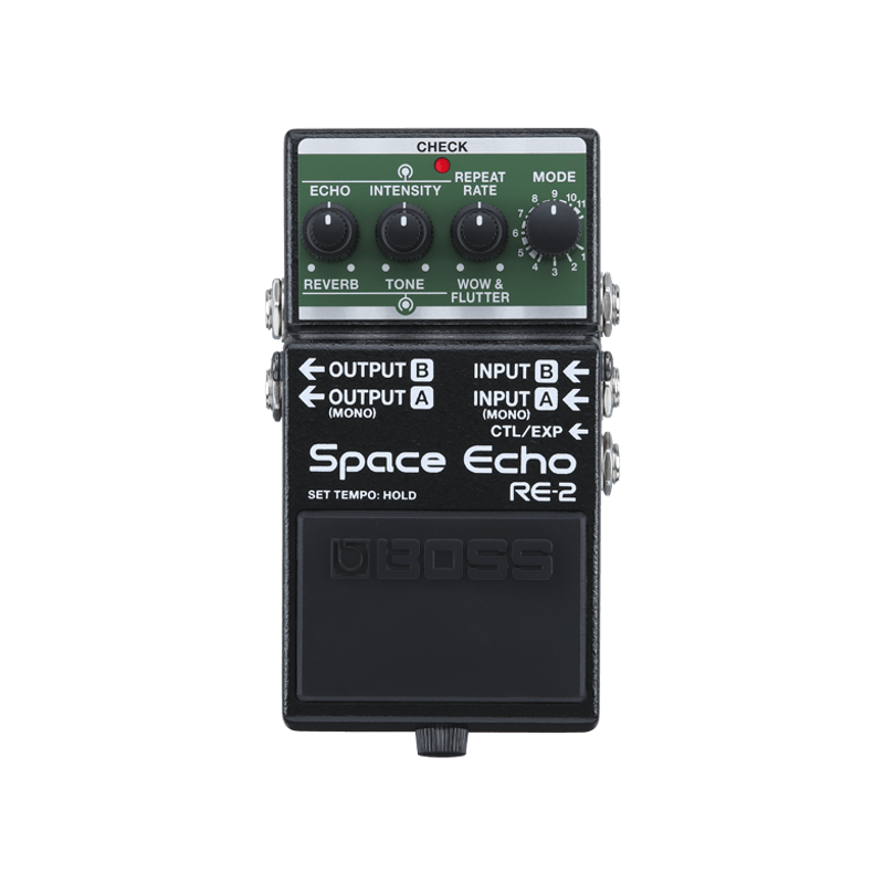 Space Echo pedal de delay e reverb compacto Space Echo pedal de delay e reverb compacto