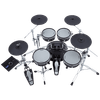 Bateria eletrônica com visual de bateria acústica