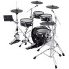 Bateria eletrônica com visual de bateria acústica
