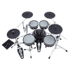Bateria eletrônica com visual de bateria acústica