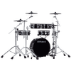 Bateria eletrônica com visual de bateria acústica