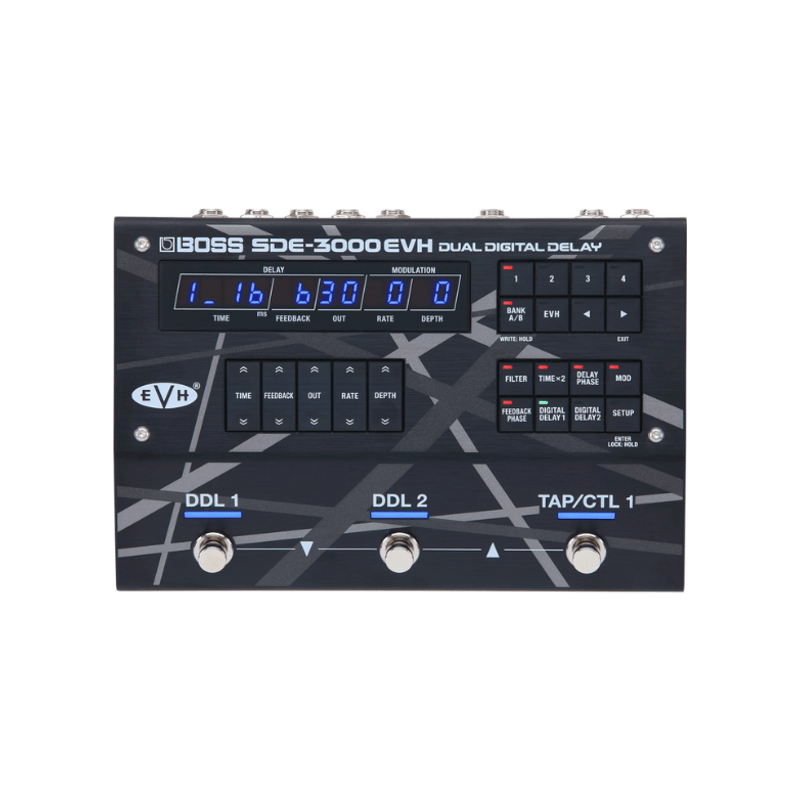 Pedal-dual-delay-digital-com-display-SDE-3000EVH-BOSS Pedal-dual-delay-digital-com-display-SDE-3000EVH-BOSS