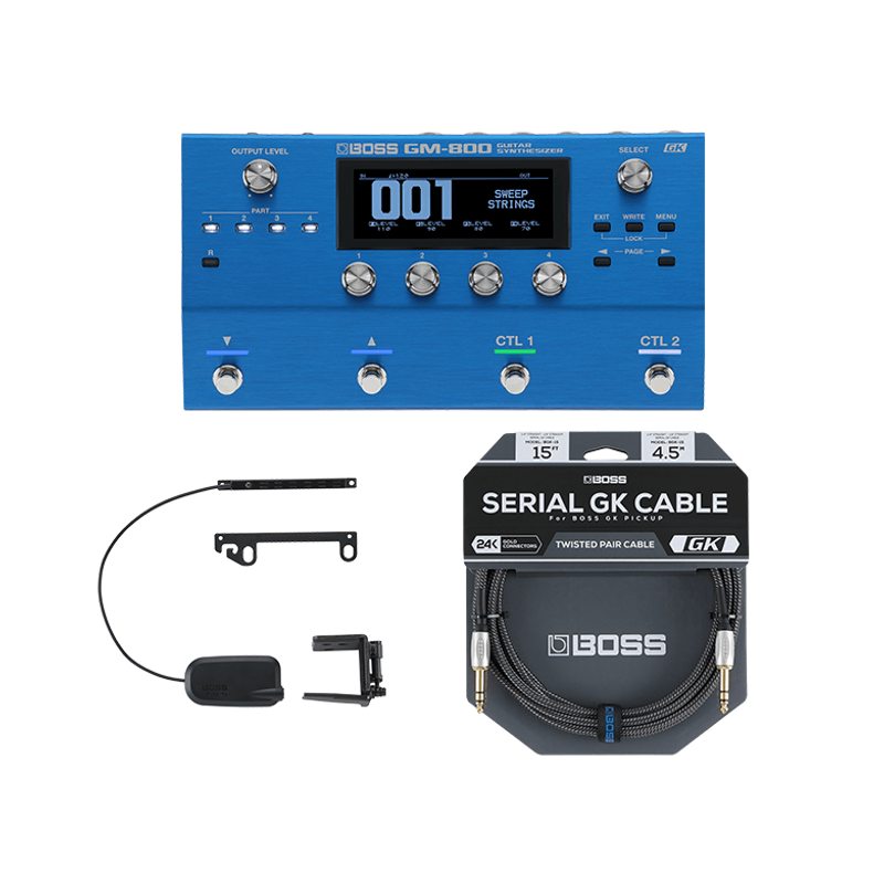 KIT-Sintetizador-GM-800-para-Guitarra-com-Captador-e-Cabo-GK-BOSS KIT-Sintetizador-GM-800-para-Guitarra-com-Captador-e-Cabo-GK-BOSS